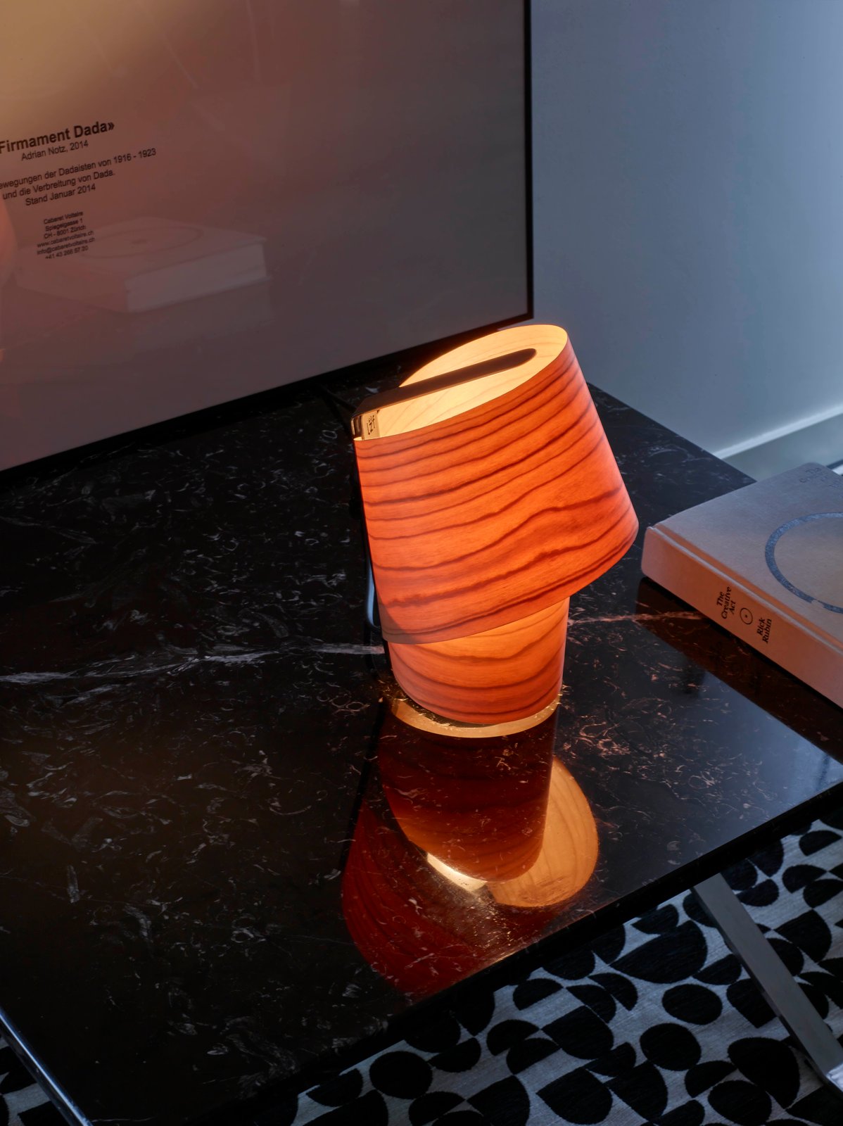 wood lamp-with-a-classic-silhouette-and-practical-handle